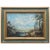 Landscape with Characters by the River, Oil on Canvas, Framed For Sale - Image 7 of 7