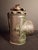 Antique Tin Bullseye Candle Lantern Crimped Top Green Painted Belt Lamp For Sale - Image 12 of 18