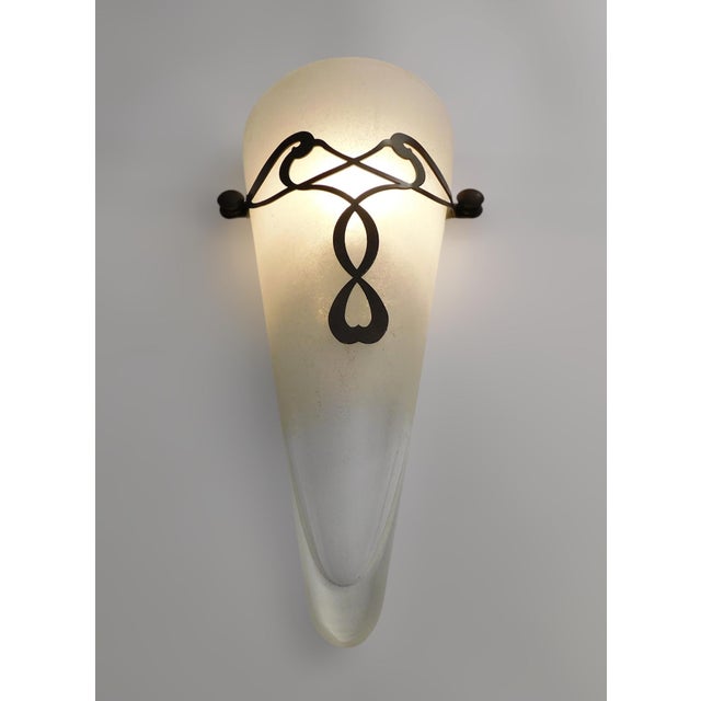 1960s Conical Murano Sconces, a Pair For Sale - Image 10 of 11