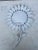 1960s French White Metal Flower Mirror, Circa 1960 For Sale - Image 5 of 7