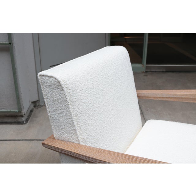 A Pair of Contemporary French Modernist Style Armchairs For Sale - Image 4 of 18