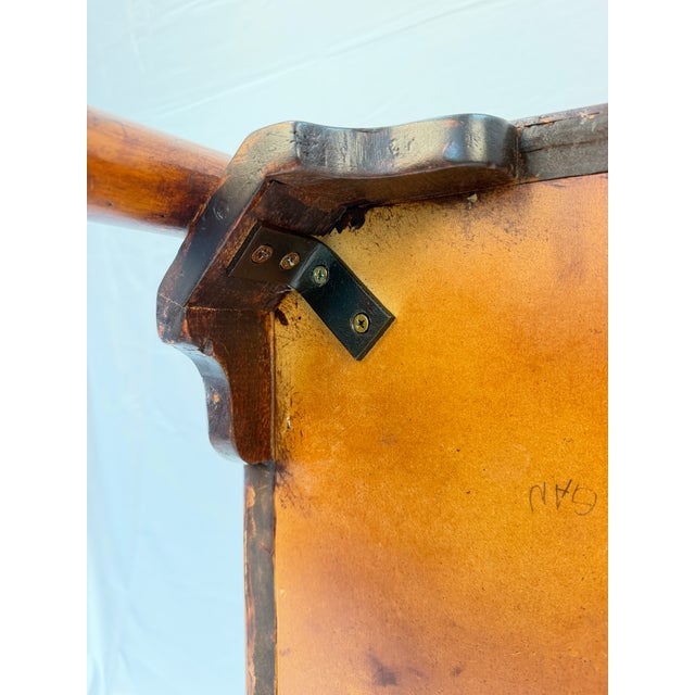 Vintage Maitland-Smith Style Coffee Table With Leather-Wrapped Legs and Brass Accents For Sale - Image 15 of 15