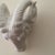 White Vintage Neoclassical Italian White Glazed Porcelain Ram's Head Wall Hanging Sculpture, Circa 1980s For Sale - Image 8 of 12