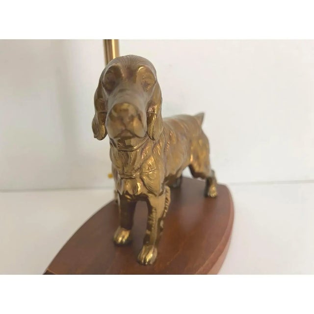 Gold 1960s Retriever Dog Desk Lamp For Sale - Image 8 of 17