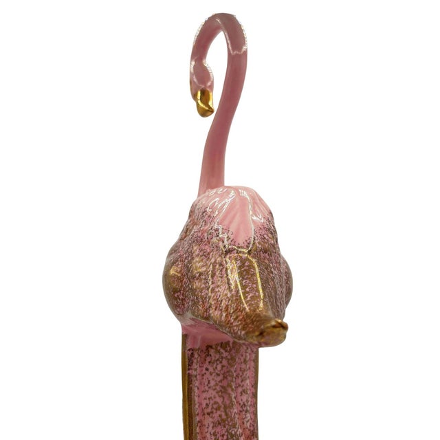 1980s 1980s Large Hawaiian Pottery Ceramic Long-Legged Flamingo Figurine by Found Memories For Sale - Image 5 of 11