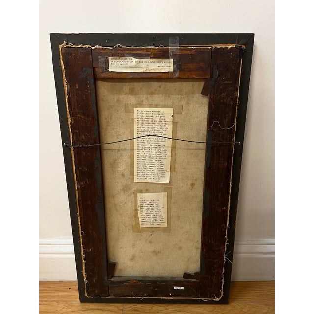 “Woodland Study” by James M. Hart (1828-1901) For Sale - Image 4 of 6