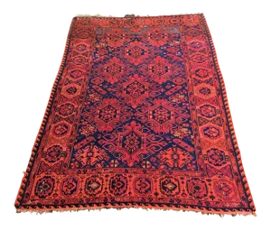 Large Art Deco Style Hand Knotted Wool Rug