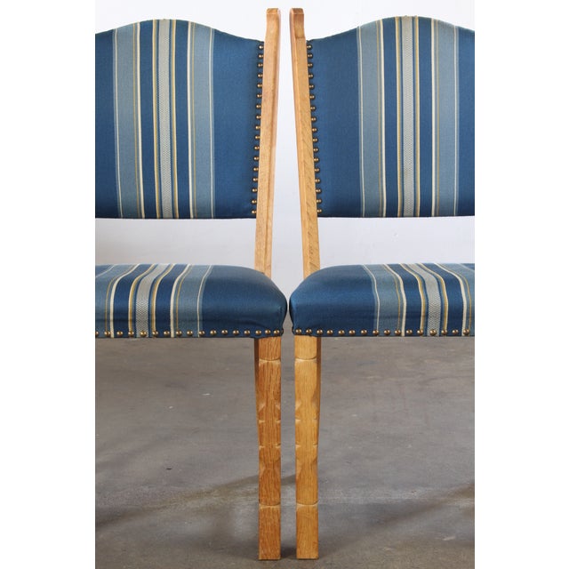 Mid-Century Modern Danish Oak Dining Chairs in the style of Henning Kjærnulf, 1960, Set of 5 For Sale - Image 13 of 17