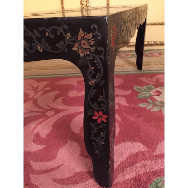20th Century Asian Chinoiserie Coffee Table, 1970s For Sale - Image 4 of 10