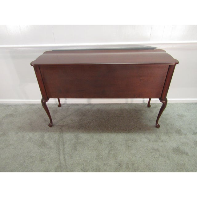 1990s Harden Solid Cherry Queen Anne Sideboard For Sale - Image 9 of 9