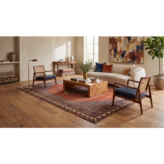This magnificent antique Bidjar Style carpet embodies unrivaled structural durability, rich heritage, and timeless design....