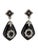 Early 21st Century Miriam Salat 'MRM' Noir Evening Black Resin and White Topaz Drop Earrings, A Pair For Sale - Image 5 of 18
