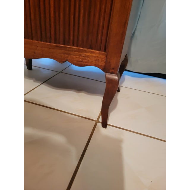 Tambour Door Wooden Cabinet For Sale - Image 12 of 12