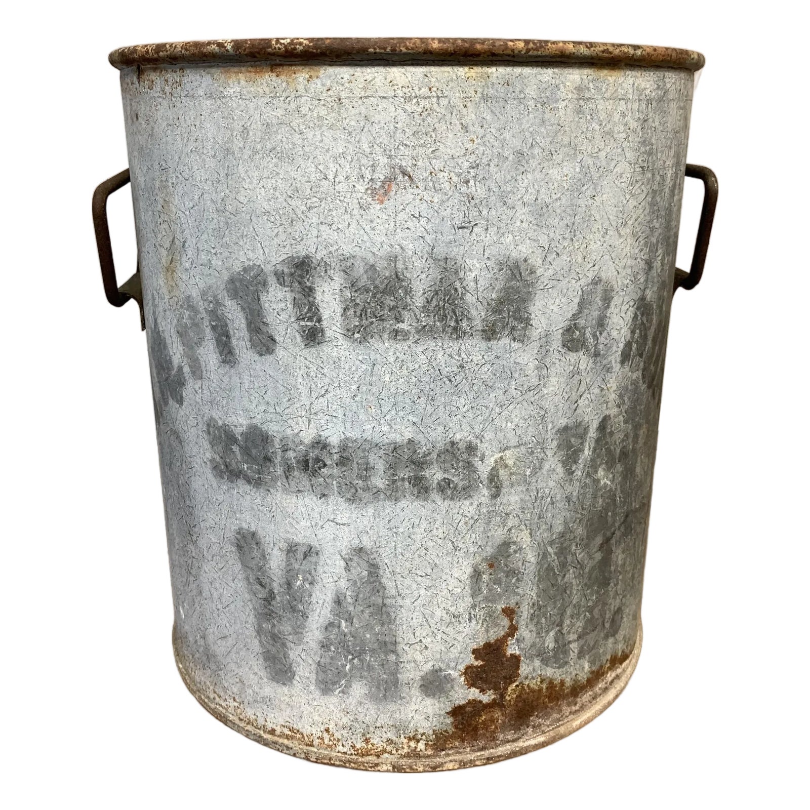 Rustic Vintage Oyster Pail From Virginia | Chairish