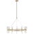Overture XL Ring Chandelier in Natural Brass with Clear Glass Designer: Peter Bristol Fixture Height: 30.75" Min. Custom...