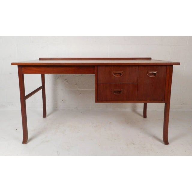 Mid-Century Modern Mid 20th Century Mid-Century Modern Danish Teak Desk For Sale - Image 3 of 10