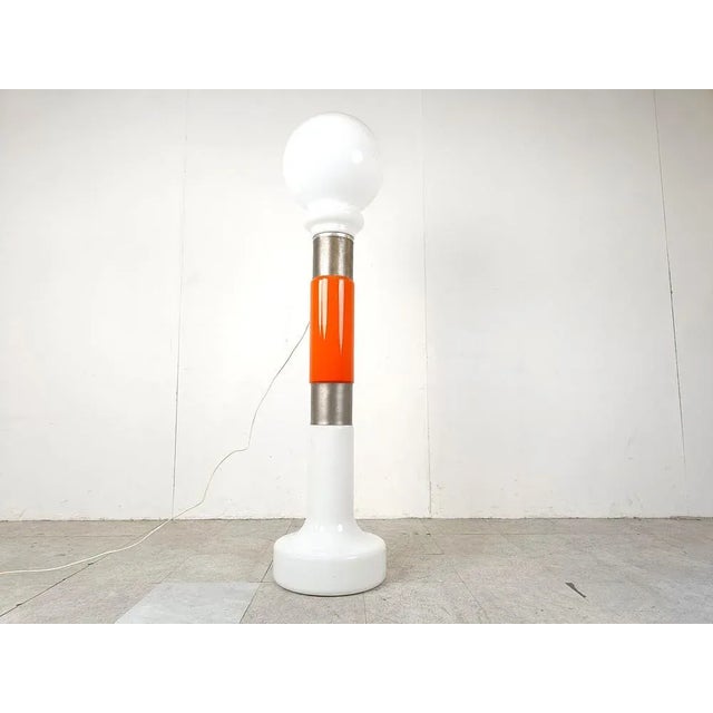 1960s Vintage Floor Lamp attributed to Mazzega, 1960s For Sale - Image 5 of 9