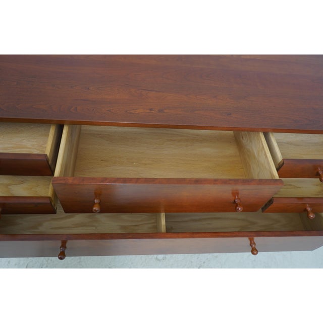 Stickley Stickley Arts & Crafts Cherry 6 Drawer Sideboard For Sale - Image 4 of 18