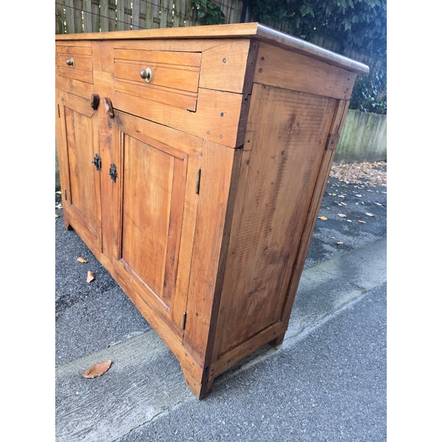 Antique Farmhouse Sideboard in Cherry Wood, 1900 For Sale - Image 12 of 13