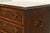 Baker Furniture Style Georgian Banded Flame Mahogany and Burlwood Three-Drawer Bedside Chests, Pair For Sale - Image 9 of 14