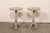 Wood Vintage Round Pedestal Side Tables - A Pair For Sale - Image 7 of 11