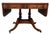 19th C English Regency Carved Brass Inlaid Rosewood Drop Leaf Sofa Table Desk For Sale - Image 13 of 18