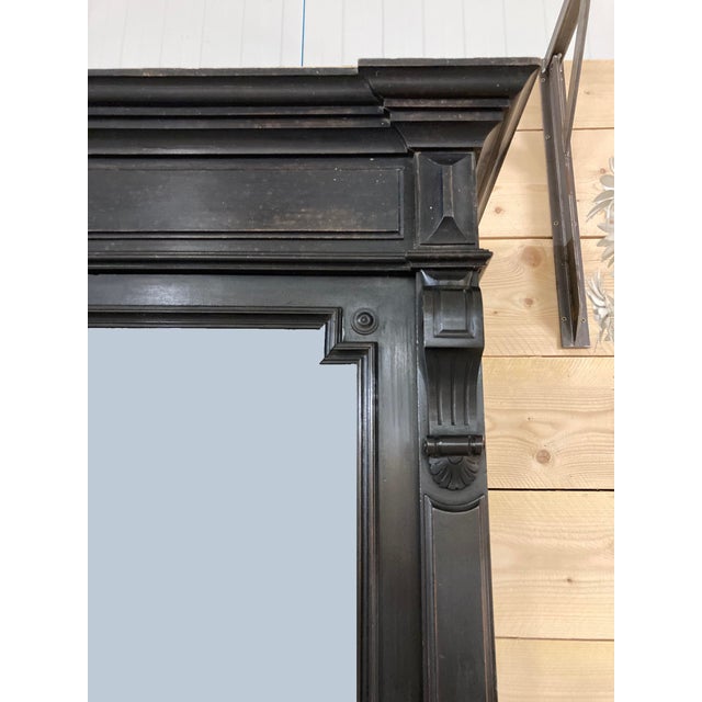 Napoleon III Period Bookcase Made of ebonized pear wood Glass doors with a mix of antique and modern glass Beautiful...