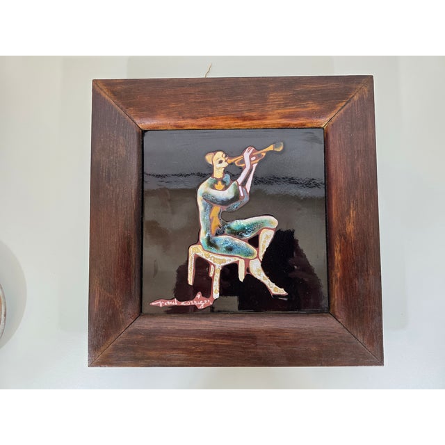 Brown Glazed Ceramic Wall Panel by Paul Corriger, France, 1970s For Sale - Image 8 of 8