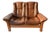 Vintage Ekhornes Leather Stressless Reclining Loveseat For Sale