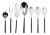 Mepra Fantasia 7-Piece Serving Set, Black For Sale