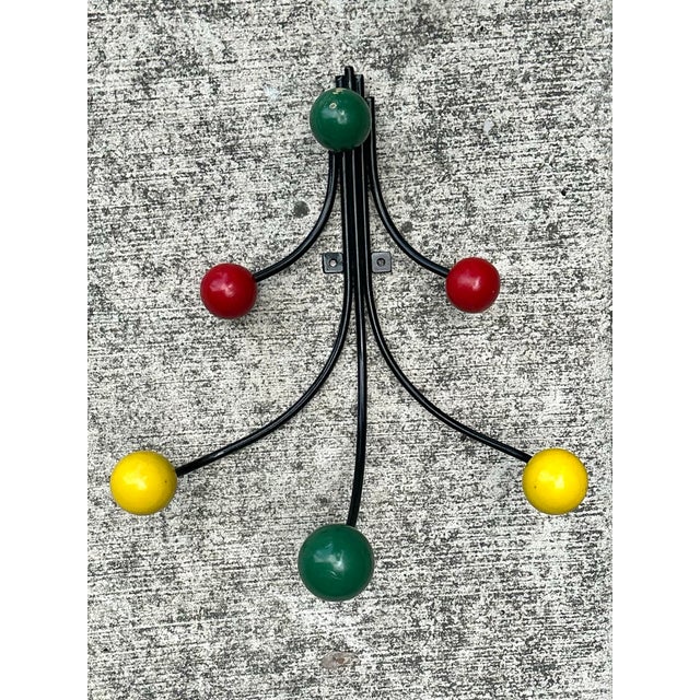 Wood Vintage French Postmodern Wall Hook For Sale - Image 7 of 12