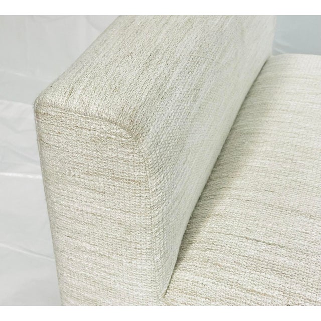 1980s Custom Los Angeles Upholstered Bench With Solid Wood Base For Sale - Image 10 of 17