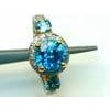 Bochic "Capri" Vintage Cambodian Zirconia & Diamond Ring Set In 18K Gold & Silver For Sale - Image 16 of 18