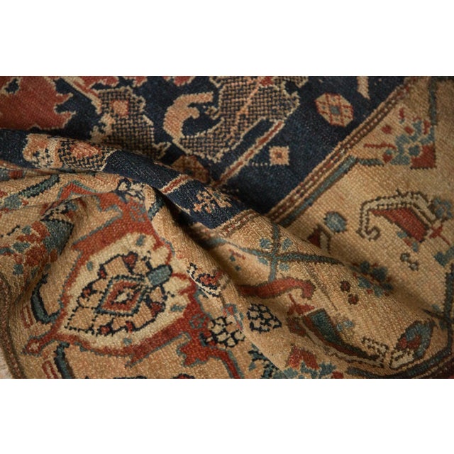 Shabby Chic Antique Fine Malayer Rug Runner - 4'3" x 9'10" For Sale - Image 3 of 14