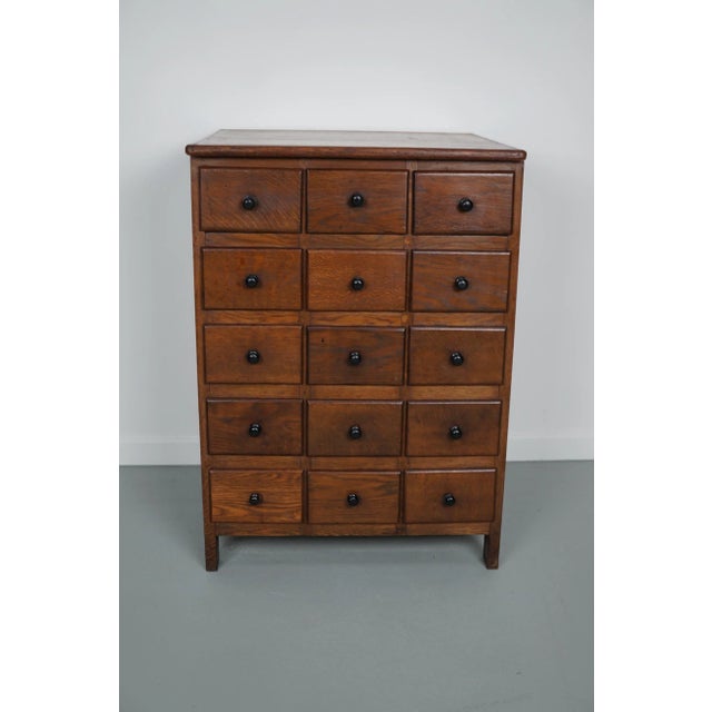 Dutch Oak Apothecary Cabinet, 1930s For Sale - Image 5 of 13