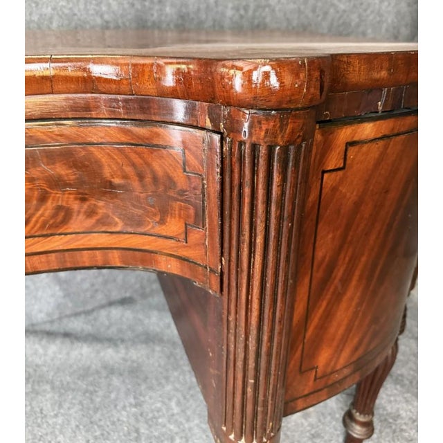 Monumental 18th Century Flamed Mahogany Sheraton Style Sideboard For Sale - Image 13 of 15