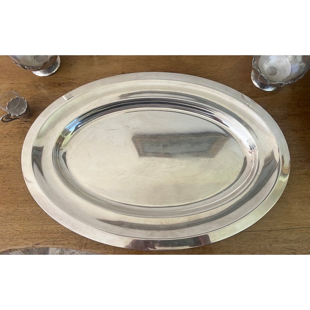 Early 20th Century Christofle Art Nouveau Decanter and Glass Set on Tray For Sale - Image 10 of 12