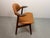 Mid-Century Cognac Leatherette Cowhorn Dining Chair by Tijsseling for Hulmefa, Netherlands, 1970s For Sale - Image 12 of 12