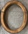 Early 20th Century Antique Pair of Italian Matching Gilded Wood Oval Picture Frames for 11 X 14” For Sale - Image 5 of 7