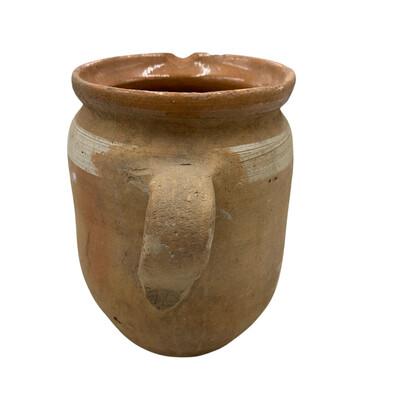 This antique one-handle terra cotta vessel from Hungary is a wonderful addition to any Farmhouse decor. The rustic pottery...