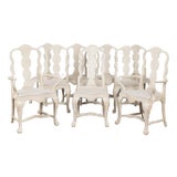 19th Century Set of Ten Swedish Gustavian Dining Chairs For Sale