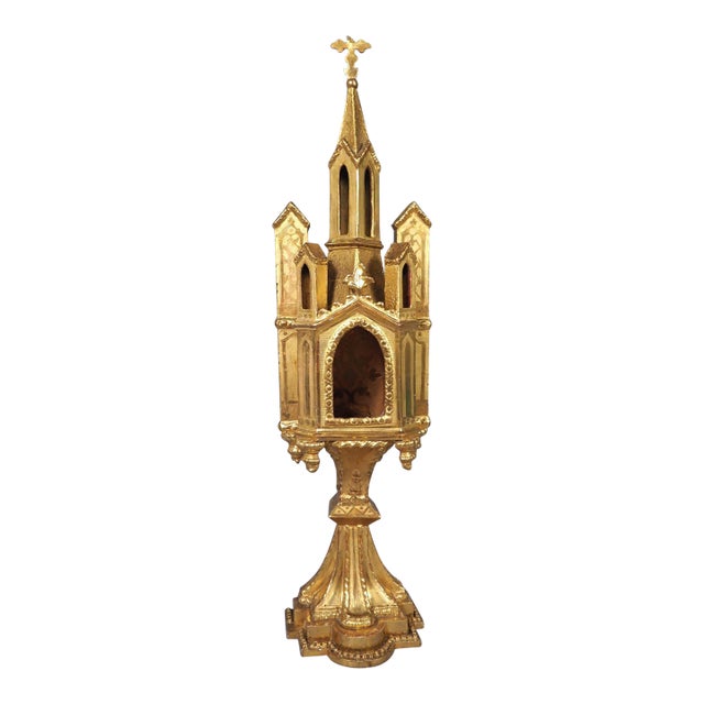 18th Century French Giltwood Architectural Monstrance For Sale