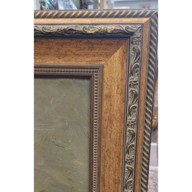 Realism Vintage 1940s Oil Painting of an Admiral For Sale - Image 3 of 7