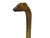 This hand-carved walking cane is a charming example of American Folk Art, featuring a handle meticulously shaped into a...