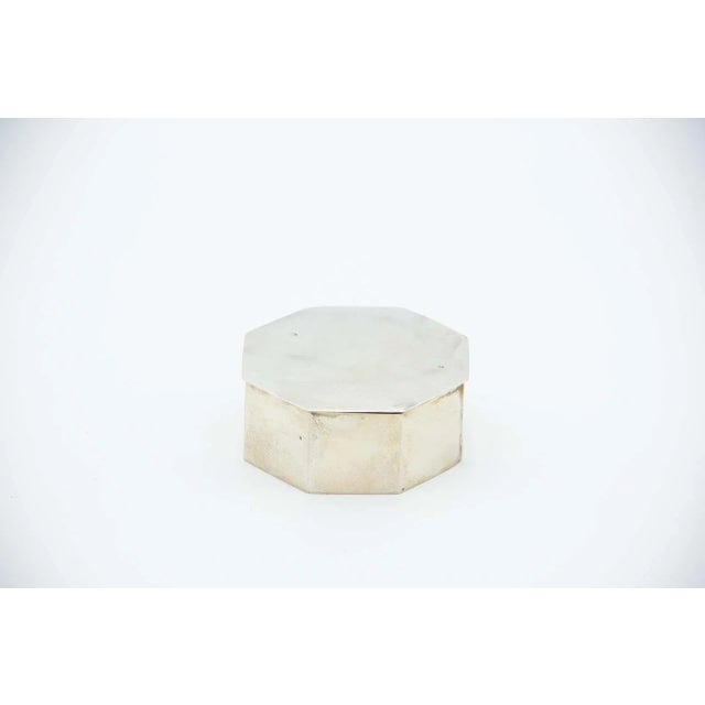 Octagonal Box in Silver For Sale - Image 3 of 3