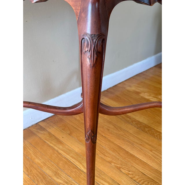 Late 19th Century Antique French Provincial Louis XV Carved Mahogany Game Table For Sale - Image 5 of 8