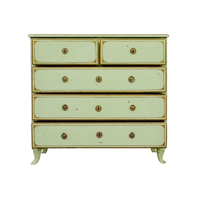 Wood 19th Century Swedish Pine Chest of Drawers, 1860 For Sale - Image 7 of 13