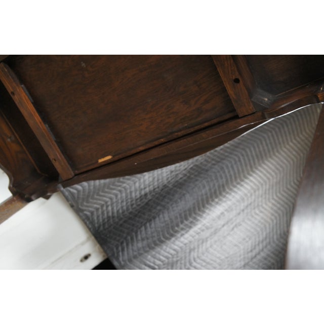 18th Century Style French Country Oak Sofa Console Hall Table W/ Drawer For Sale - Image 10 of 13