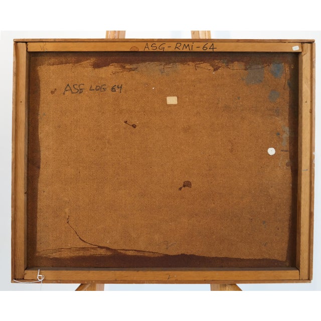 Raoul Middleman, 1972 Gestural Oil Painting Boat in Harbor Figural Abstraction Raoul Middleman, 1972 For Sale - Image 9 of 12