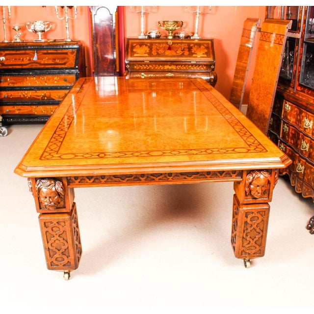 19th Century Elizabethan Revival Pollard Oak Extending Dining Table For Sale - Image 6 of 18